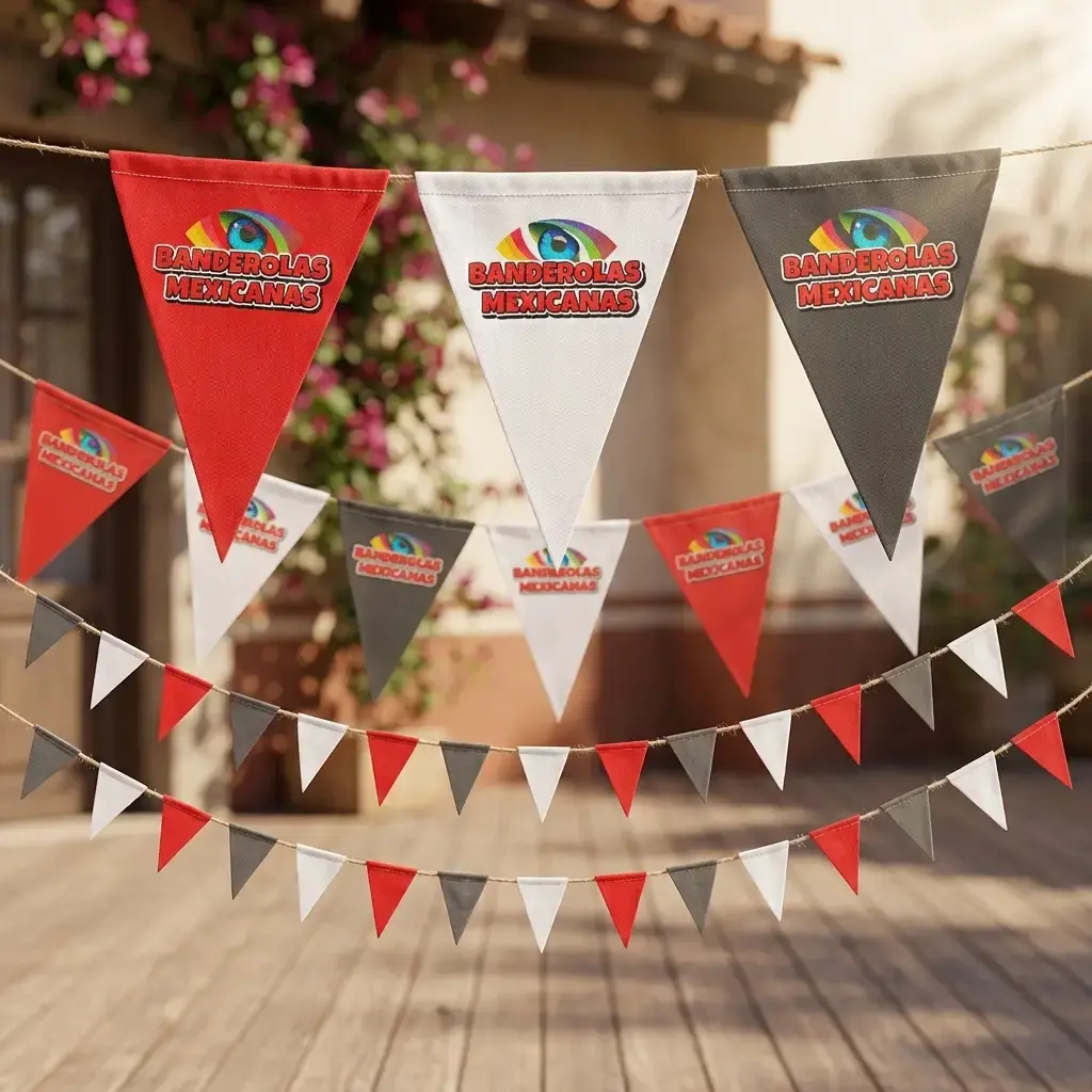 Publicidad tipo Banderines Triangulares