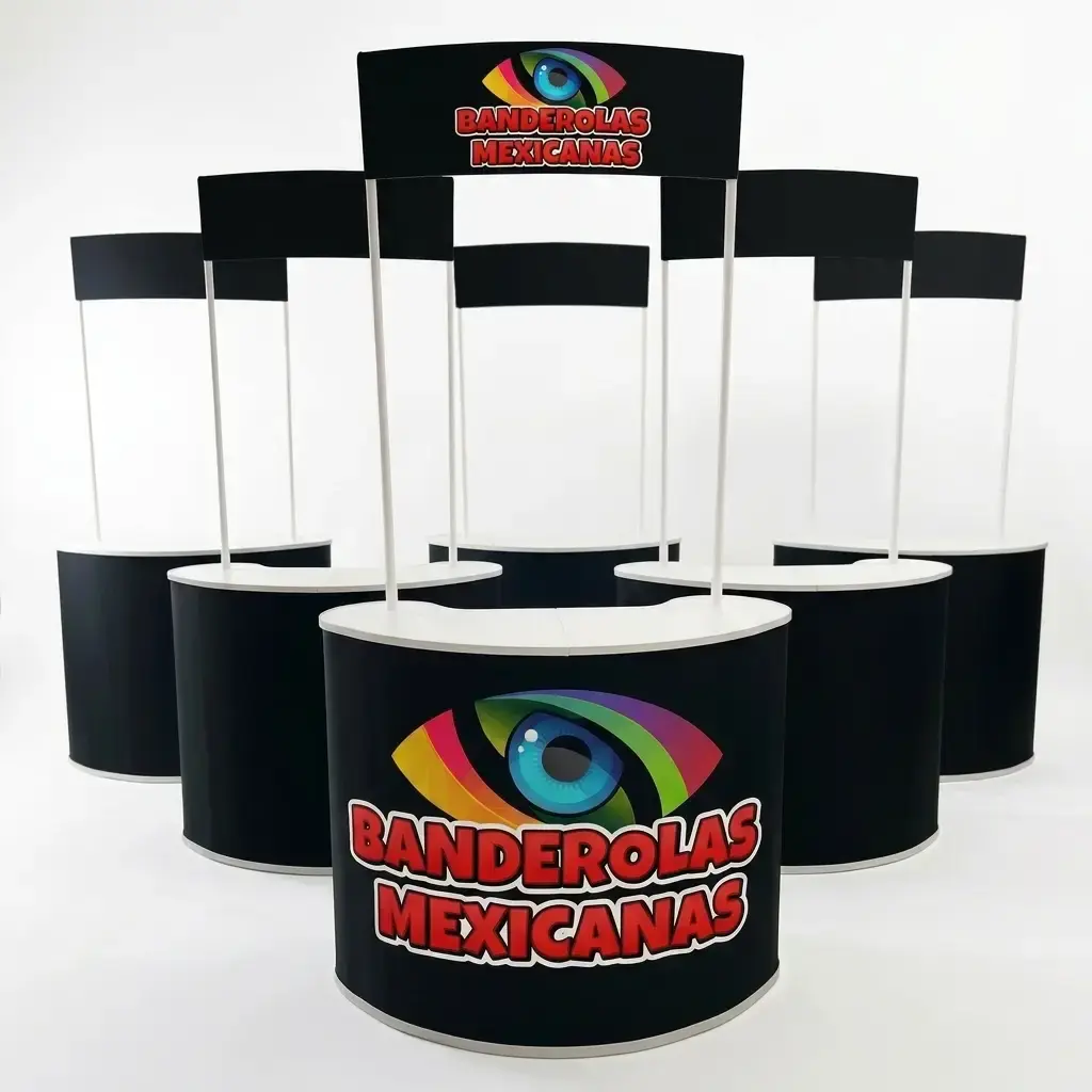 Publicidad tipo Stand Curvo Premium
