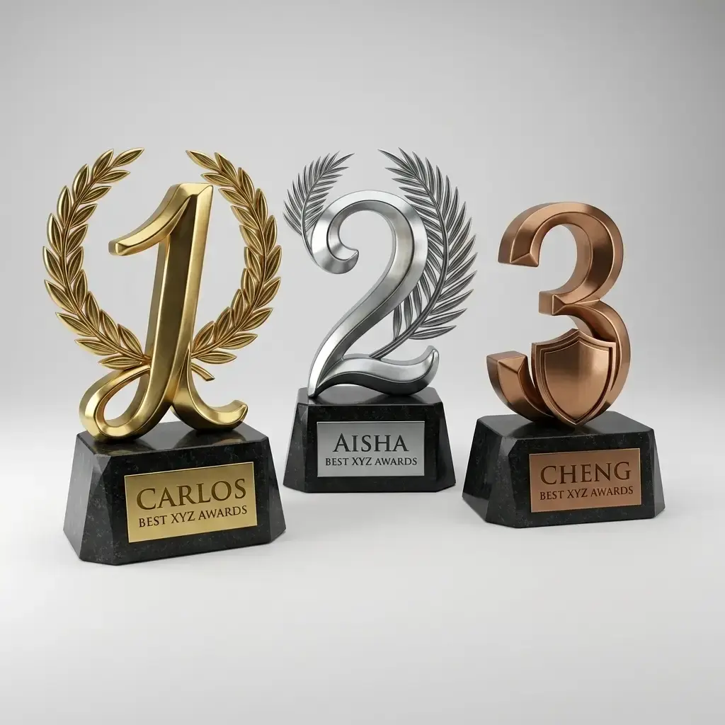 Publicidad tipo Trofeos y Reconocimientos