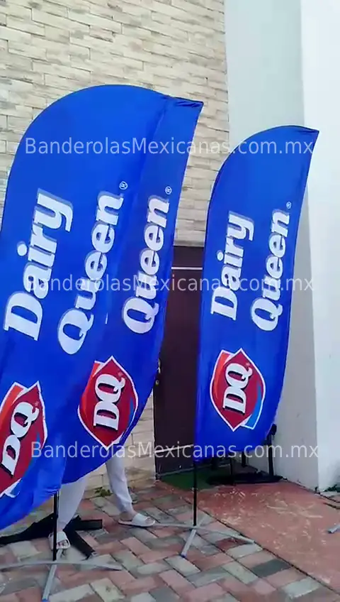 Fabricante de banderas publicitarias para dairy queen mexico